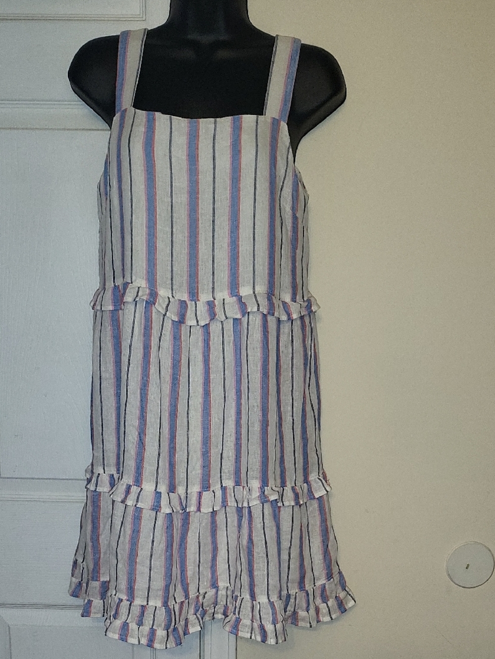 Rails Women' Striped Tiered Sundress in Blue and Pink